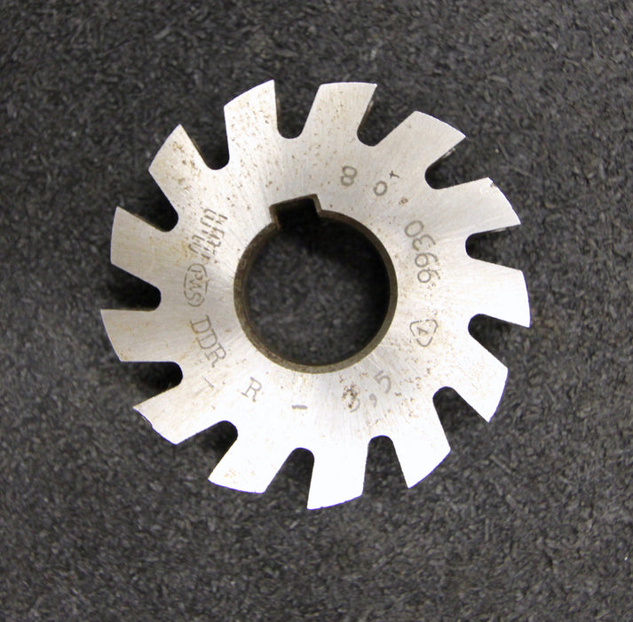 Bild des Artikels PWS-Halbrund-Formfräser-konkav-Radiusfräser-Radius-3,5mm-65x15x22mm-13-Spannuten