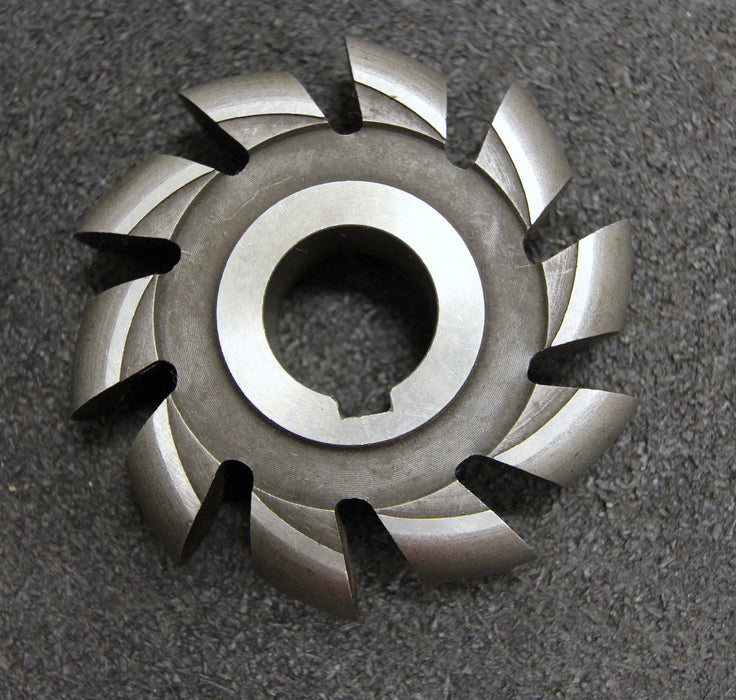 Bild des Artikels Halbrund-Formfräser-konvex-Radiusfräser-Radius-8mm---78x16x22mm-10-Spannuten