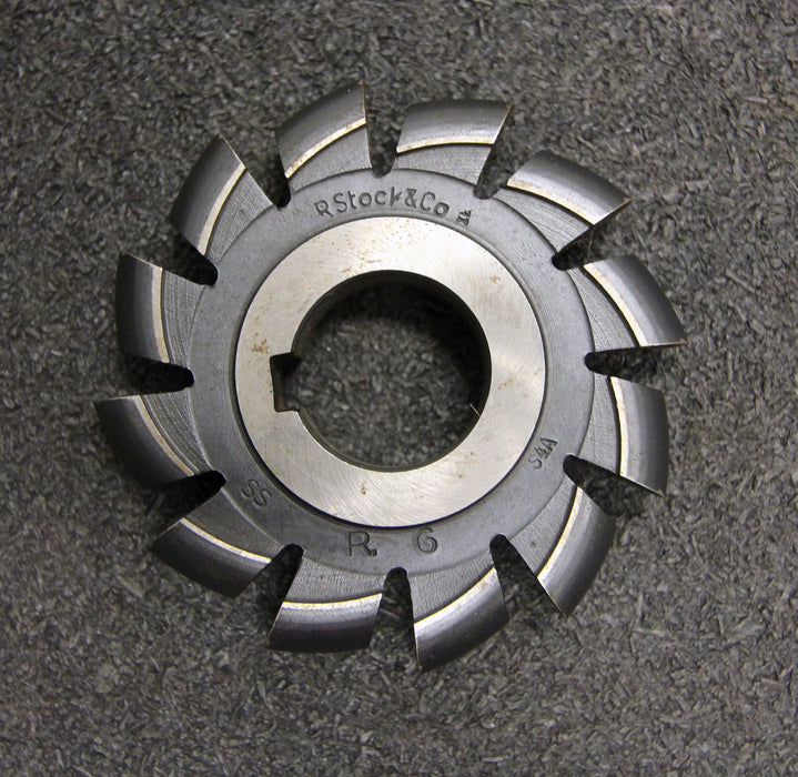 Bild des Artikels R.-STOCK-&-CO-Halbrund-Formfräser-konvex-Radiusfräser-Radius-6mm-12-Spannuten
