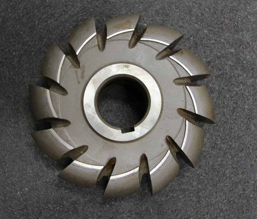 Bild des Artikels Halbrund-Formfräser-konvex-Radiusfräser-Radius-16mm---125x32x32mm-12-Spannuten