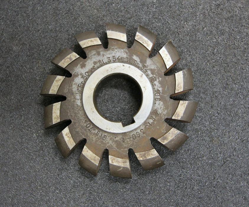 Bild des Artikels Halbrund-Formfräser-konvex-Radiusfräser-Radius-10mm-110x20x32mm-Spannuten:-14