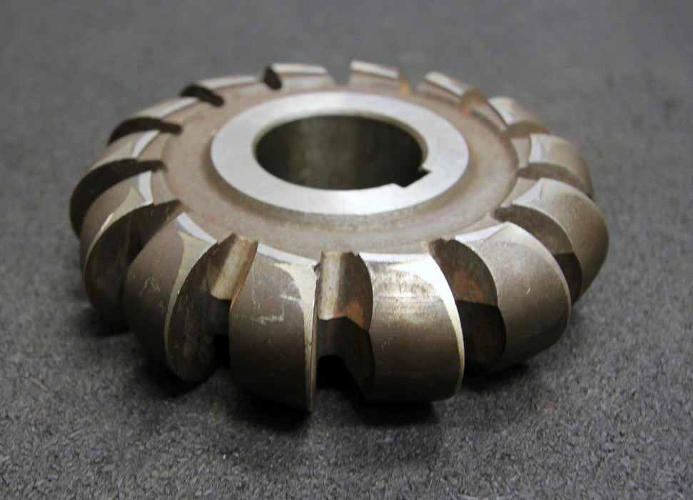 Bild des Artikels Halbrund-Formfräser-konvex-Radiusfräser-Radius-16,025mm-130x32x32mm-Spannuten:14