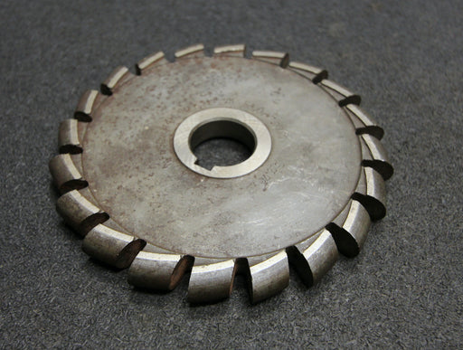 Bild des Artikels Halbrund-Formfräser-konvex-Radiusfräser-Radius-7mm-142x14x27mm-Spannuten:-20
