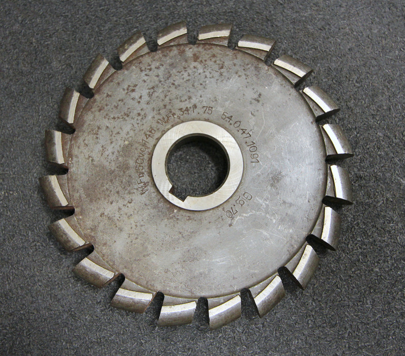 Bild des Artikels Halbrund-Formfräser-konvex-Radiusfräser-Radius-7mm-142x14x27mm-Spannuten:-20