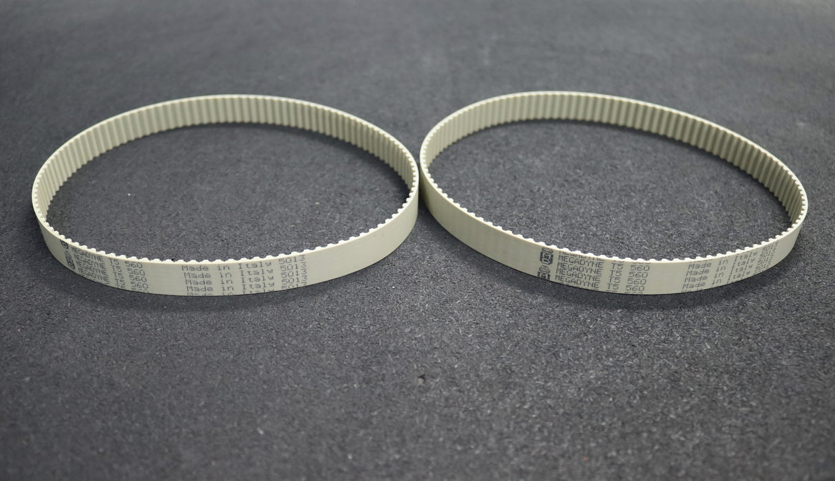 Bild des Artikels MEGADYNE-2x-Zahnriemen-2x-Timing-belt-T5-Breite-16mm-Länge-560mm-unbenutzt