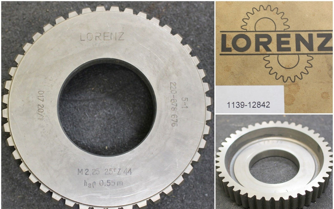LORENZ Scheibenschneidrad m= 2,25mm - D: 100mm - Bohrung 1 3/4“ - 34 Zähne