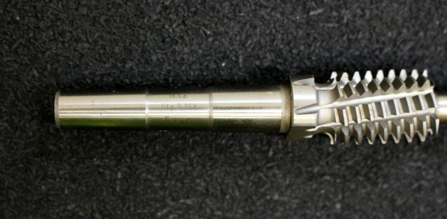 KÖPFER Schneckenrad-Radial-Schaftwälzfräser m=1,0 für SchneckenØ 18,6mm 20° EGW