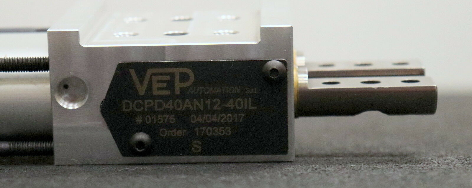 VEP AUTOMATION Stiftziehzylinder DCPD40AN12-40IL No. 01575 Anschraubbereich 55mm