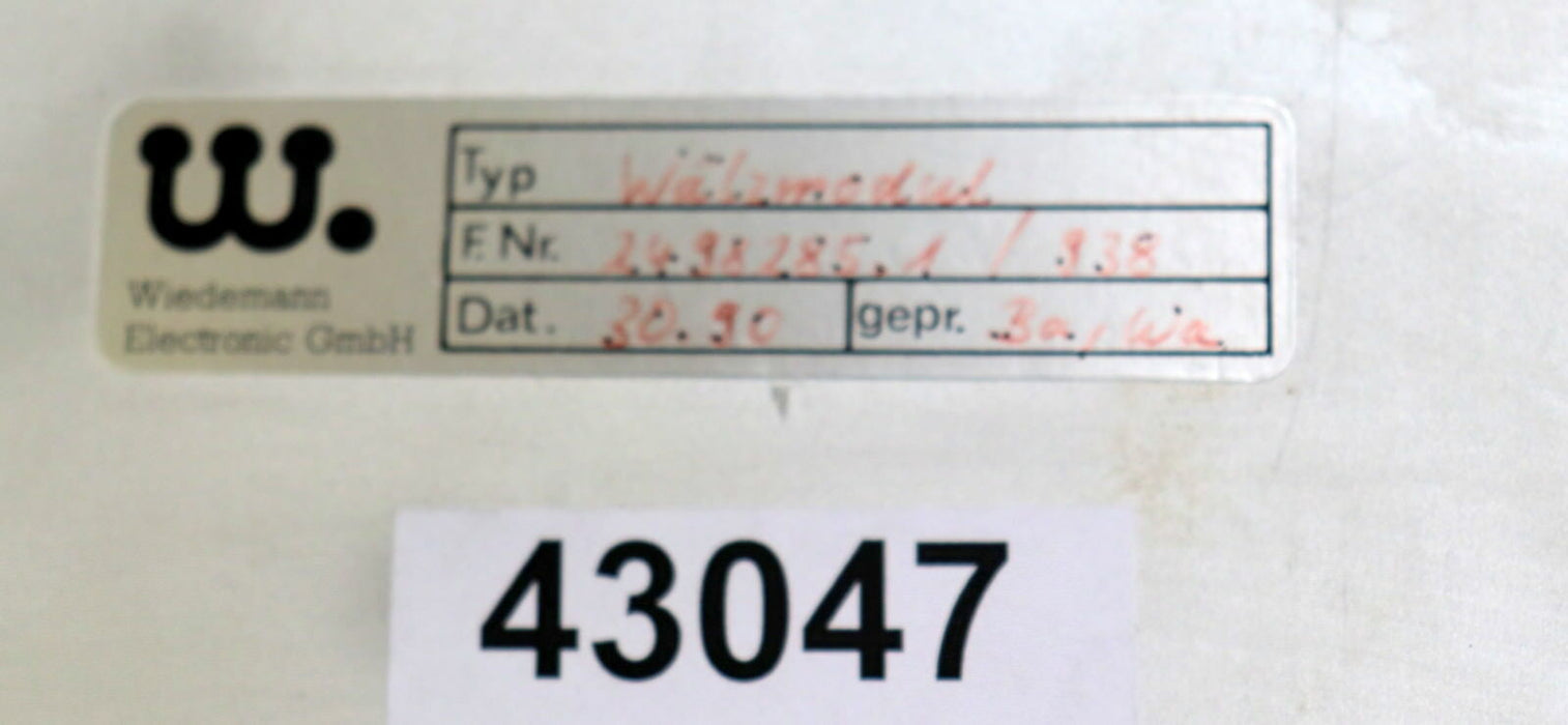 WIEDEMANN PFAUTER Grundgehäuse Rack WM2498285.1