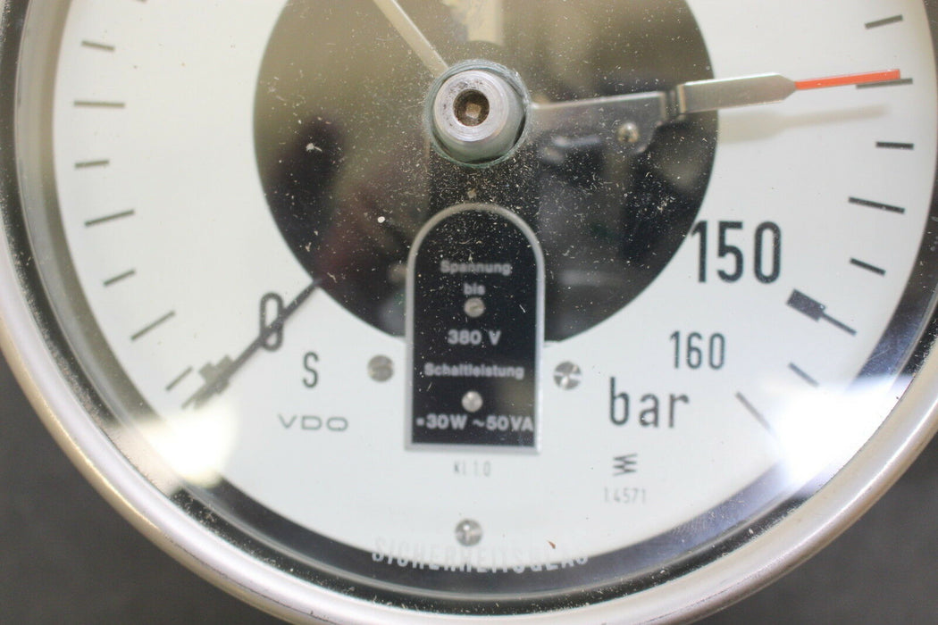 VDO Federmanometer mit Messumformer - 0-160bar - Spannung bis 380V