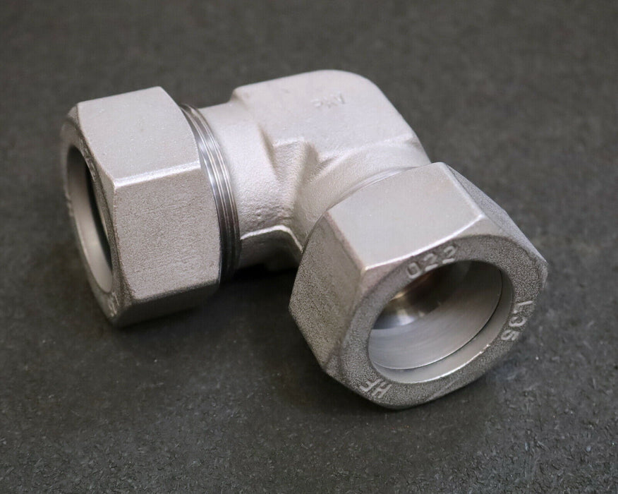 ERMETO / PAV Winkelverschraubung mit Dichtkegel W 35-ZL AußenØ 35mm beidseitig