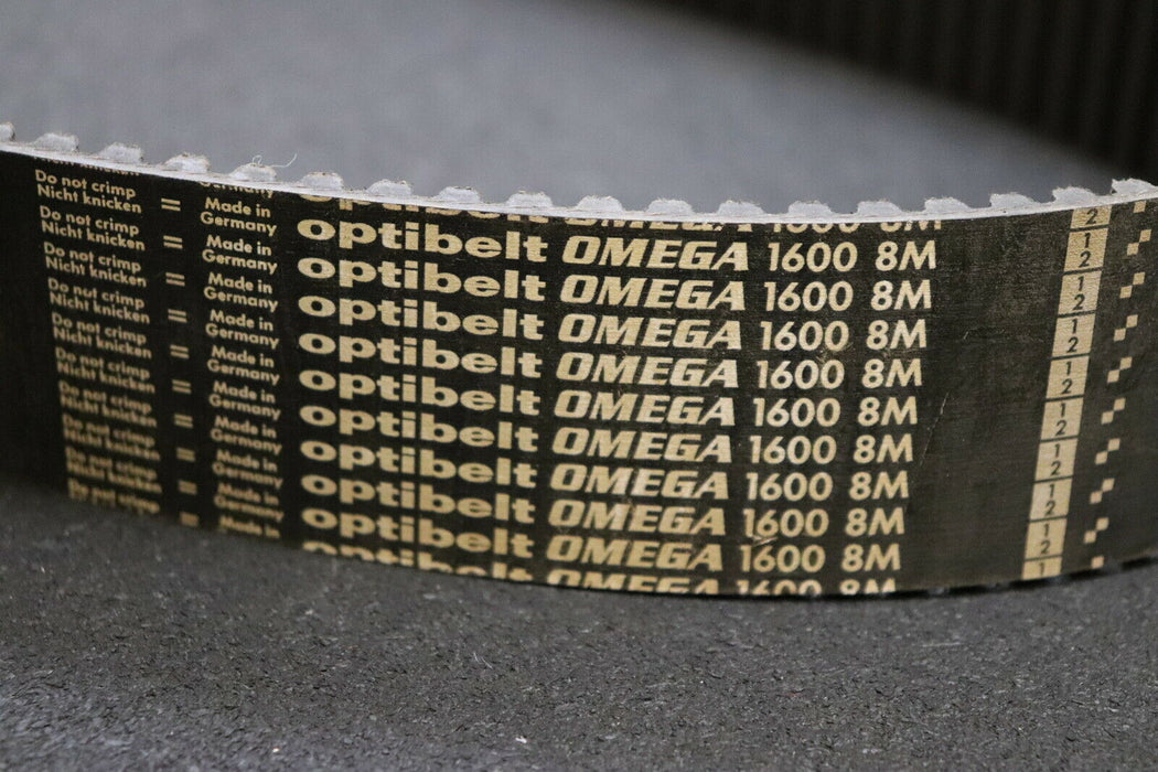 OPTIBELT Zahnriemen OMEGA 1600 8M Länge 1600mm Breite 50mm - unbenutzt