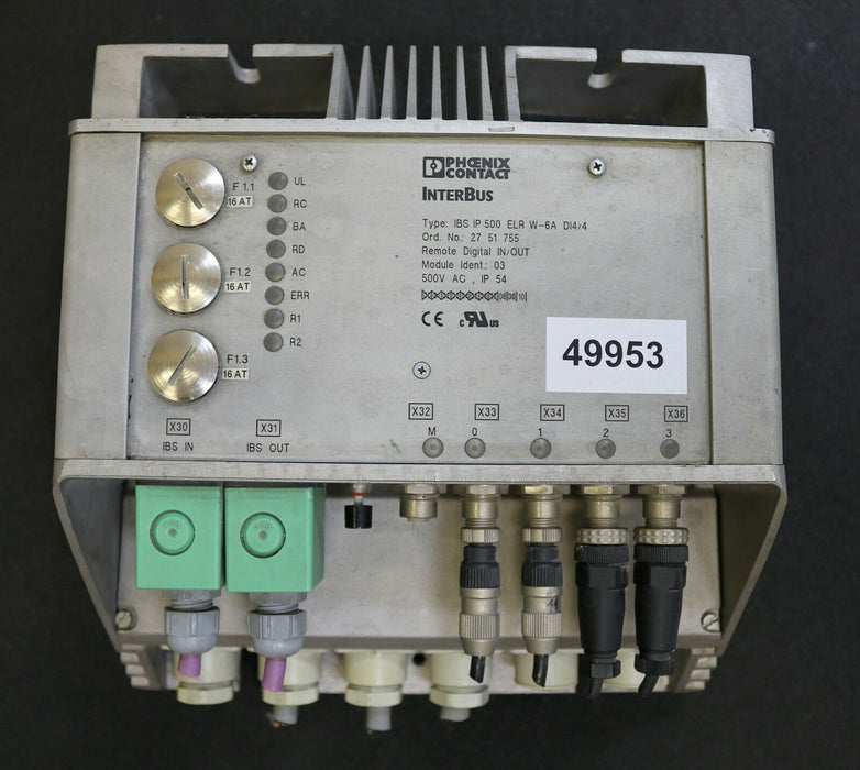 PHOENIX CONTACT Motor Starter Remote digital IN/OUT IBS No. 2751755 E-Stand 7