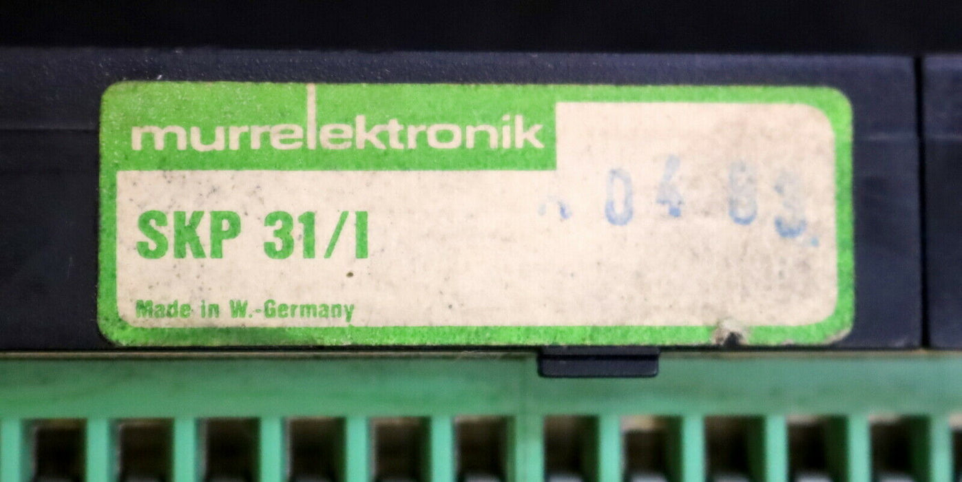 KLINGELNBERG / WIEDEG Steckplatine 650.004.113 eingesteckt in MURR SKP 31/1