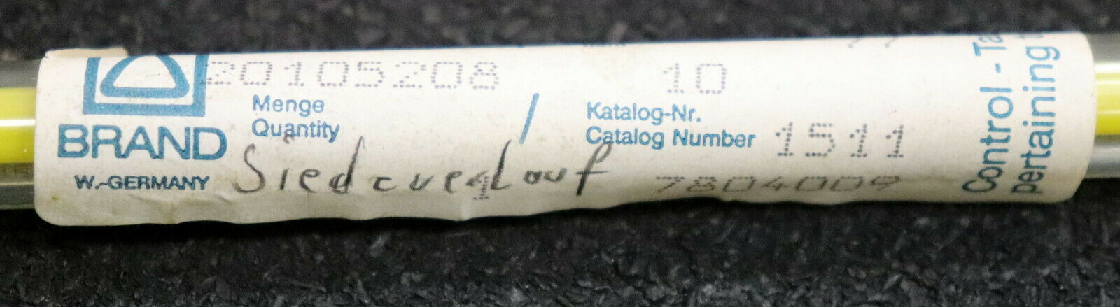 BRAND LW Flammpunkt Thermometer MARCUSSON Flammpunktprüfer 0-410°C Art.1511 7804009