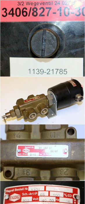 NORGREN 3/2-Wegeventil - 2402750000 Betr.Druck 0-10 bar 220V 40-60HZ 26VA W