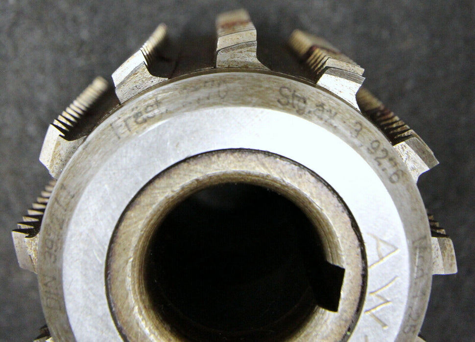 SAAZOR Stollenwälzfräser involute spline hob m= 1,25mm BP II Ø75x80xØ27mm LKN