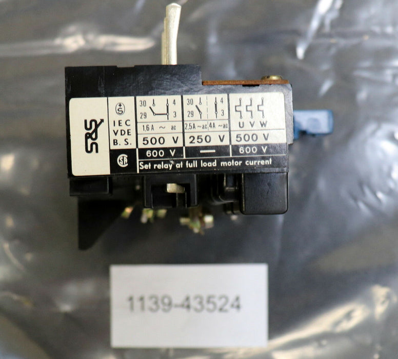 SPRECHER & SCHUH Überlast-Relais CT 1-10 Einstellbereich 2,2-3,6A gebraucht