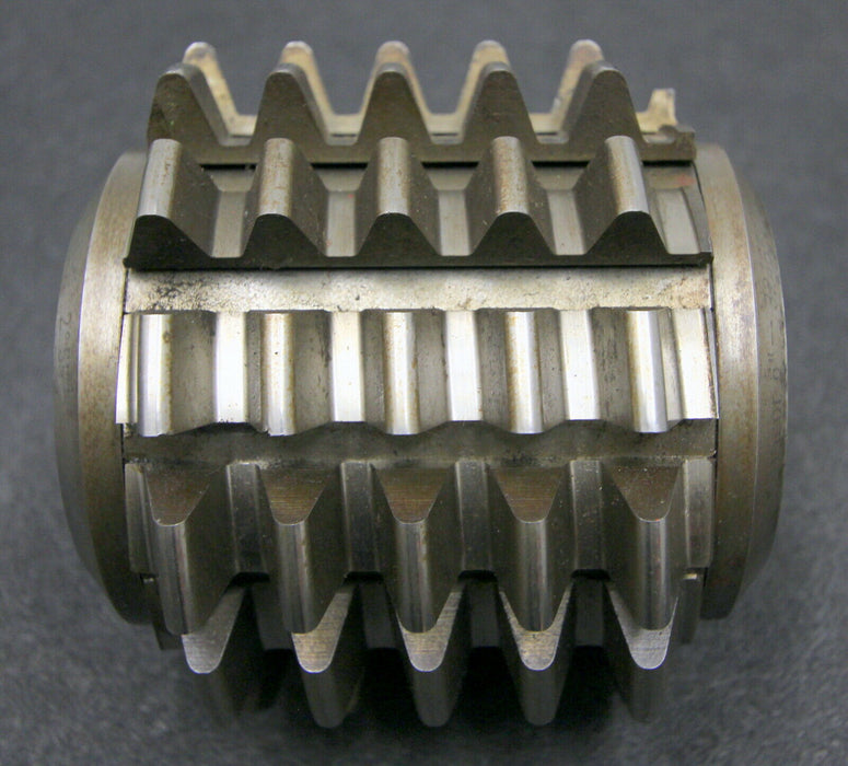 SAAZOR Stollenwälzfräser involute spline hob Vorfräser m= 5mm 18°13´ EGW 1gg. Re