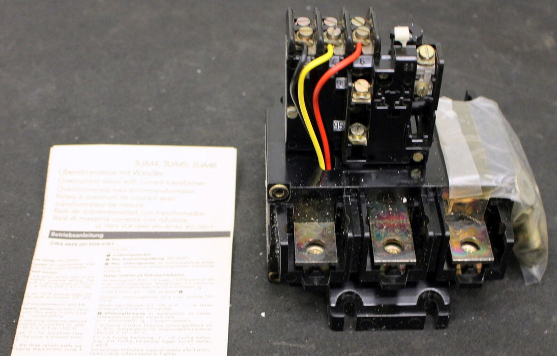 SIEMENS thermisch verzögertes Überlastrelais 3UA4400-8AD - 81-125A - 1 Wechsler