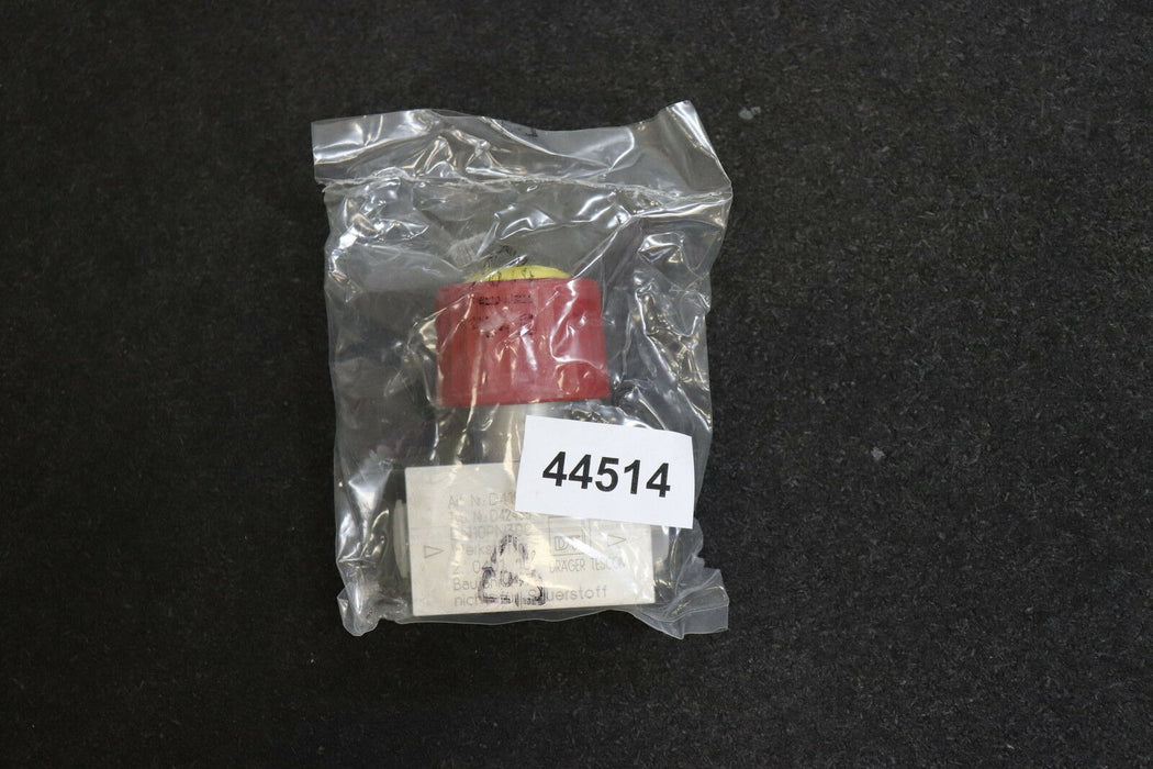 DRÄGER Hochdruck-Ventil DN10 PN300 für AR / CH4 Typ Nr. D42435 Anschlüsse G1/2"