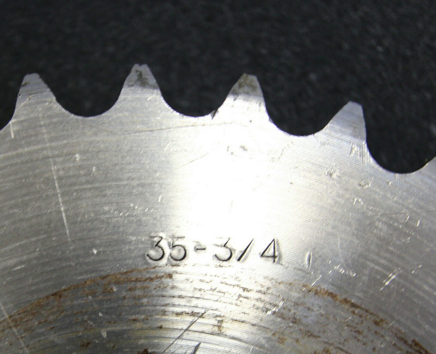 Zweifach-Kettenradscheibe mit einseitiger Nabe ZRS Teilung 3/4"x7/16" Z= 35