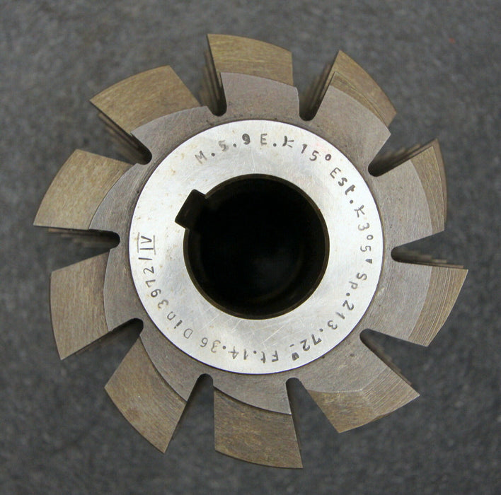 GPS Wälzfräser gear hob m= 5,9mm BP IV nach DIN3972 15° Ø110x110xØ32mm