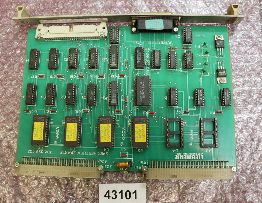 LIEBHERR BDT Speicherzusatzkarte 302 329 402 35FB90 Bestückung gemäß Bildern