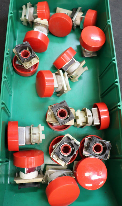 ROBOTRON DDR Not-Aus-Schalter 4 Stück ROBOTRON Flanschmaße 45x30mm