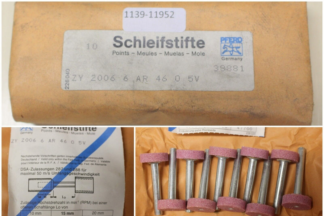 PFERD Poliflex Feinschleifstift PF ZY 2006/6 AR 46 O 5V-Art.Nr. 31317274-10 Stk.