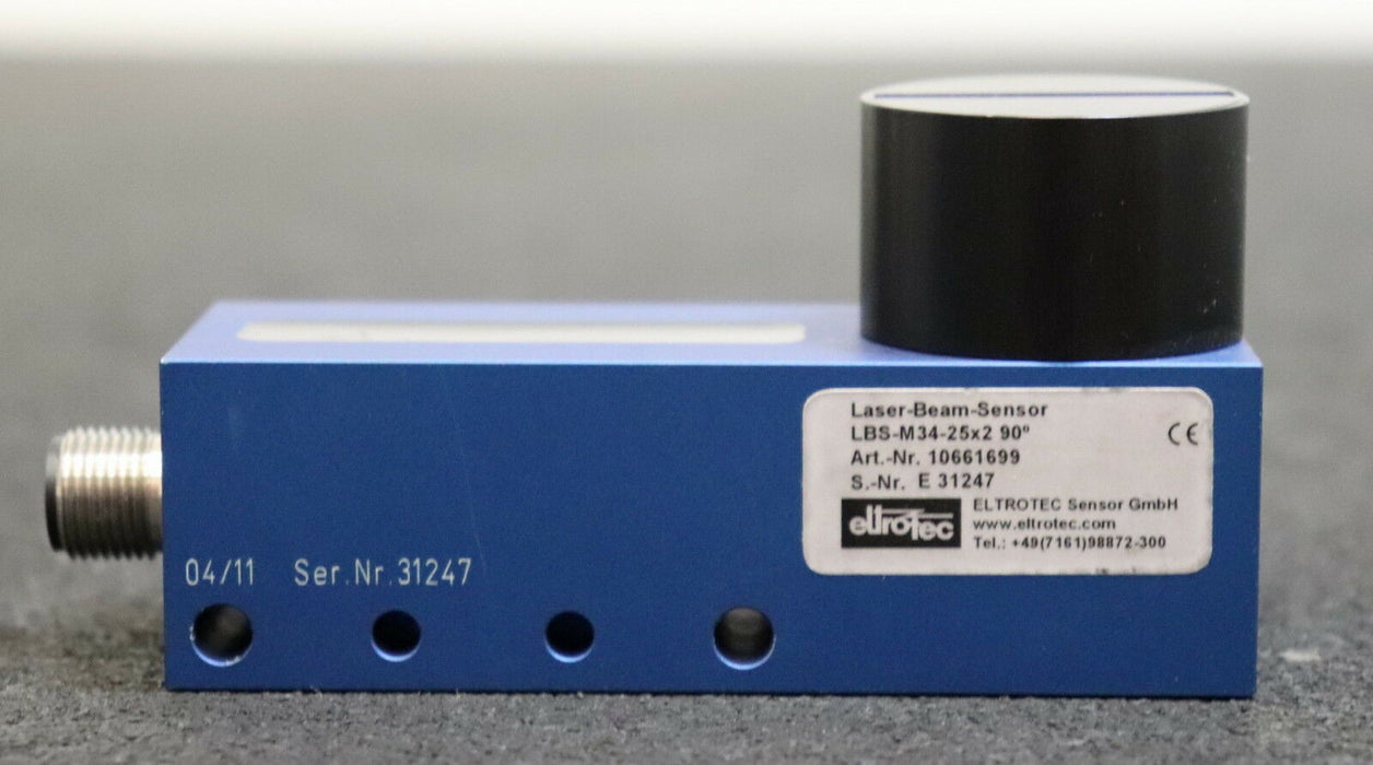 ELTROTEC MICRO-EPSILON Laser Beam Sensor LBS-M-34 25x2 90° Axial - Nr. 10661699