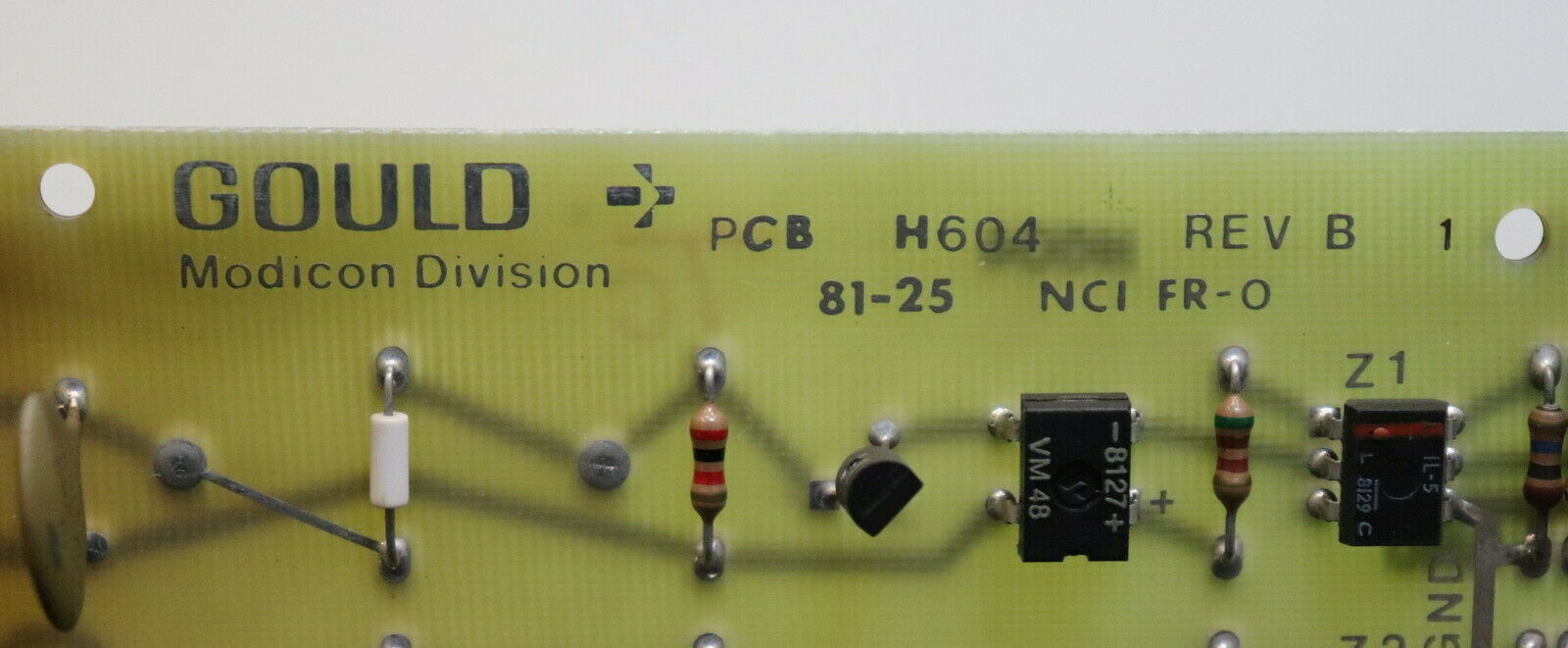 GOULD MODICON Input module B651 115VAC PCB H604 REV B 81-25 NCI FR-O