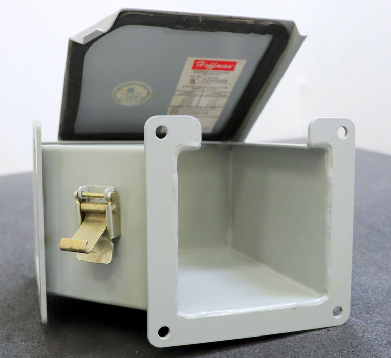 HOFFMAN Wireway, steel 90° Elbow Cat. No. F-44LE9A Type 12 Lay-In Top Opening 4"