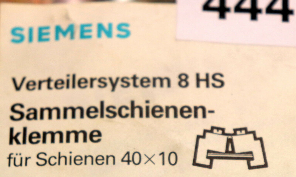 SIEMENS 24 Stück Sammelschienenklemmen für Schienen 40x10 - für 8 HS System