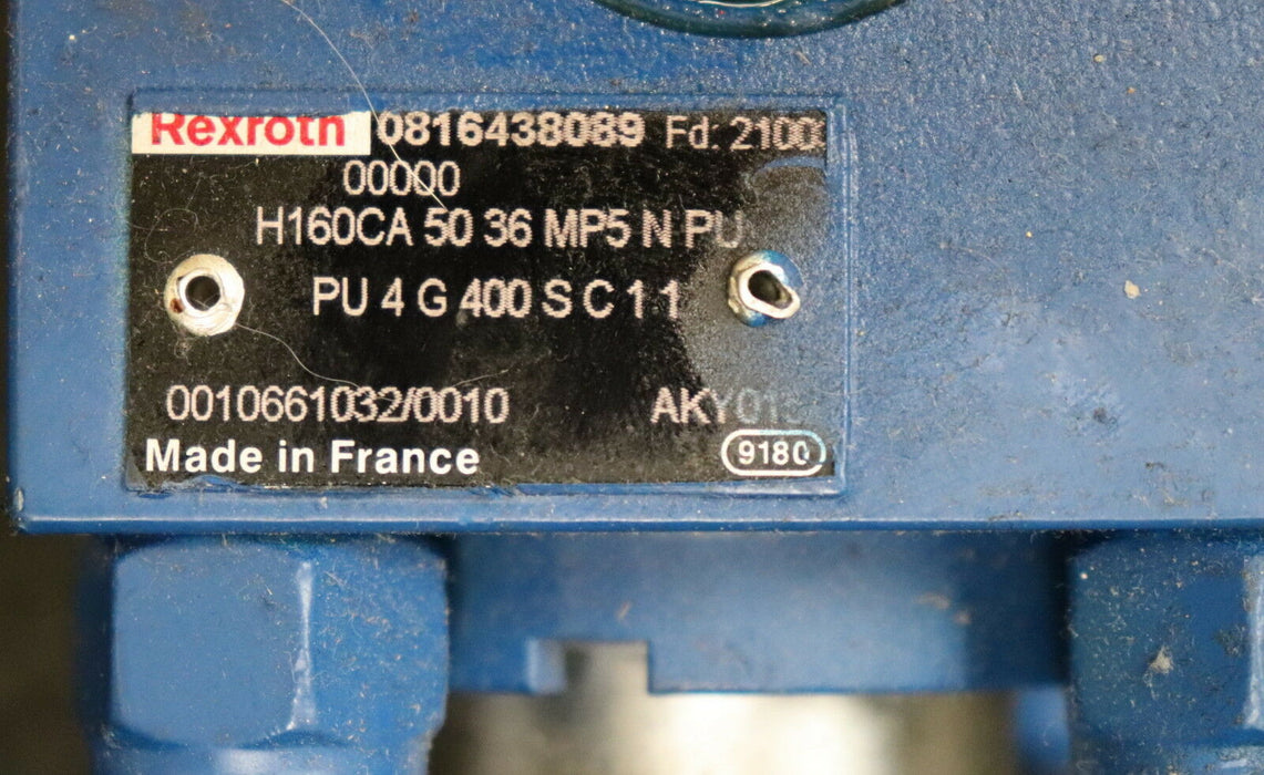 BOSCH REXROTH Hydraulikzylinder H160CA 50 36 MP5 N PU PU 4 G 400 SC11 0816438089