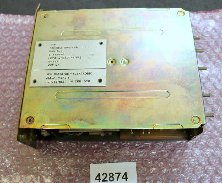 ROBOTRON STM 5V/10A/10 K0310.06 Spannung 220VAC 50/60Hz Leistungsaufnahme 75W