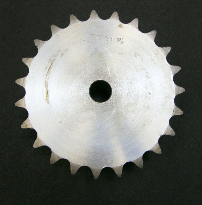 Zweifach-Kettenradscheibe mit einseitiger Nabe ZRS Teilung 1"x17,02mm Z= 23