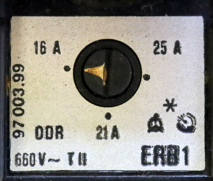 EAW DDR Thermisches Überlastrelais ERB 1  16-25A PL-Nr. 970003.99 IN=25A 660VAC