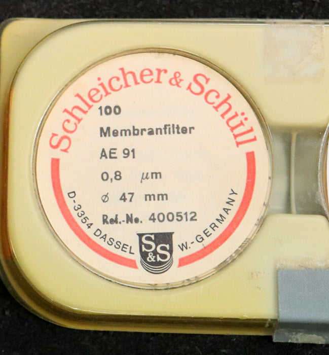 SCHLEICHER & SCHUELL 70 Stück Membranfilter AE91 0,8µm D: 47mm Ref.No. 400512
