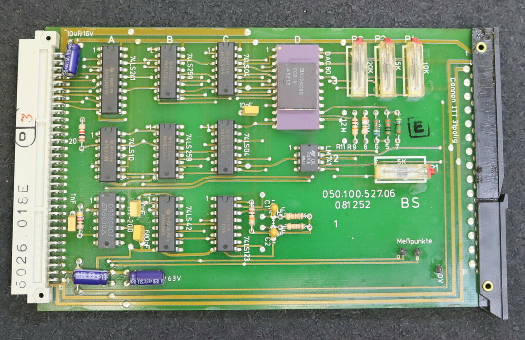 HECKLER KOCH BWO LORENZ Platine f. CNC 783/784 DAW 106923 Platine 050.100.527.06