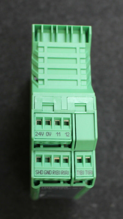 PHOENIX CONTACT Konverter PSI-MOS-RS422/FO 660 E Serial No. 1352458198 U=18-24V