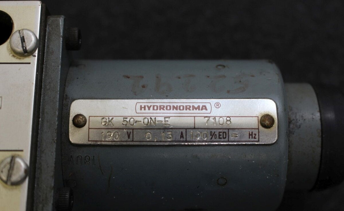 REXROTH HYDRONORMA 4/3-Wegeventil 4WE8J3X/G180N DN8mm PN0-315bar 180VDC