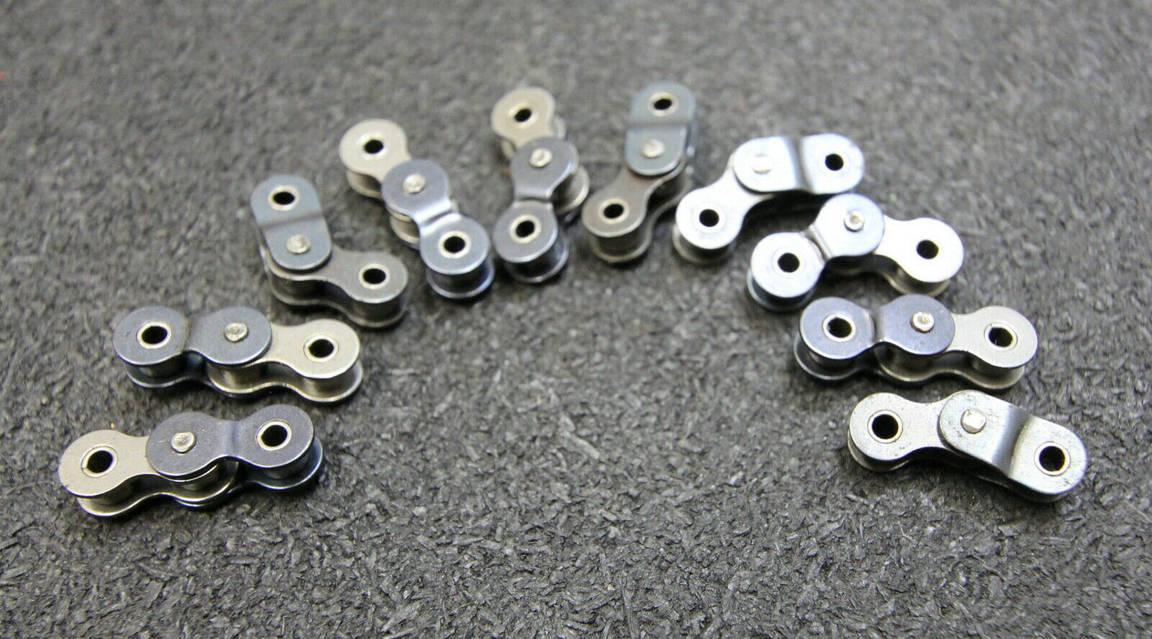 10x Gekröpftes Doppelglied Offset Link Double Simplex für Kettentyp 05B-1 8x3mm