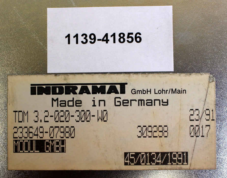 INDRAMAT TDM Servo Controller TDM 3.2-020-300-W0 Mod13/1X025-049
