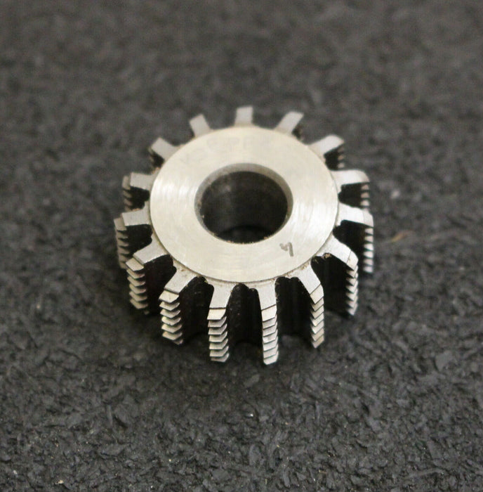 KÖPFER Vollstahl-Wälzfräser m= 0,4mm 20° EGW U2 1gg. rechts 15 Spannuten