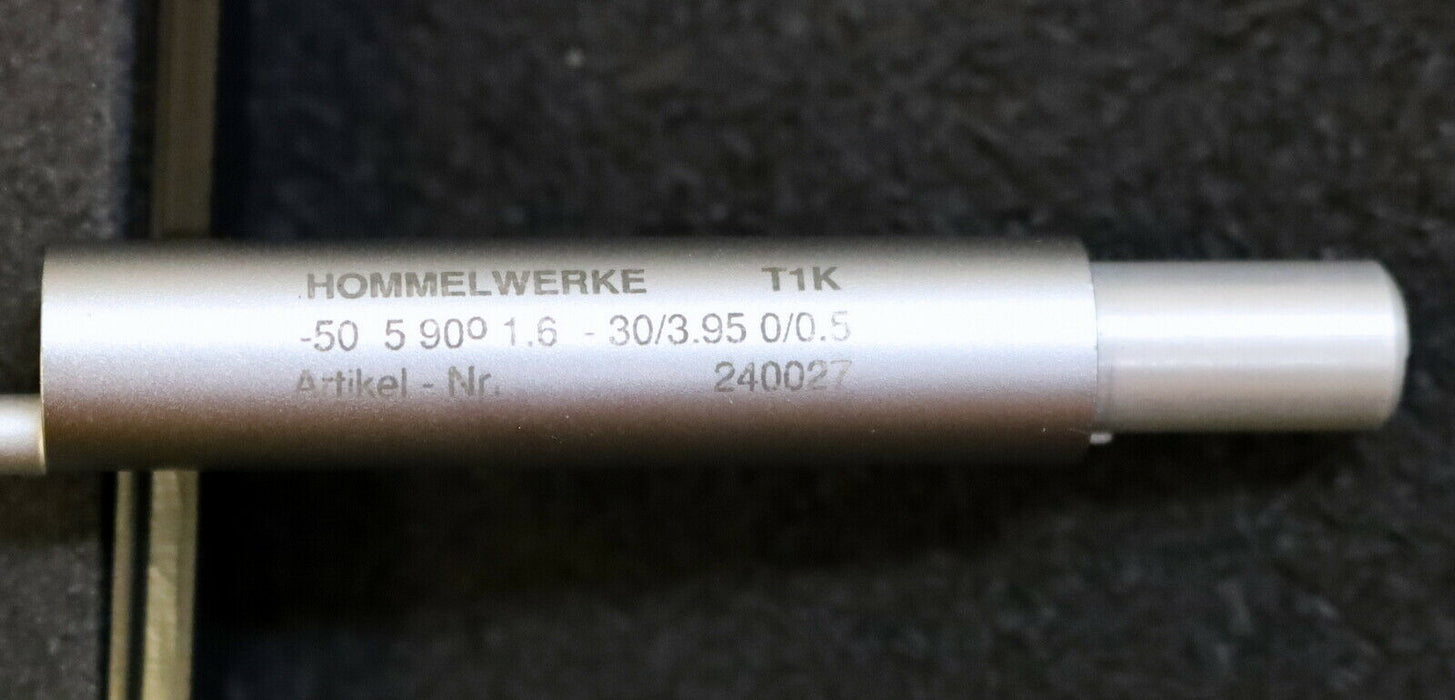 JENOPTIK HOMMELWERKE Taster T1K Art.Nr. 240027 Tastspitze 5µm 90° 1,6mN