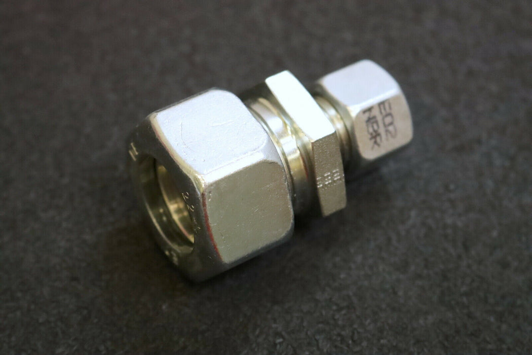 ERMETO Reduzierverschraubung Gerade GR22/12L EO 24° Cone end Stahl verzinkt