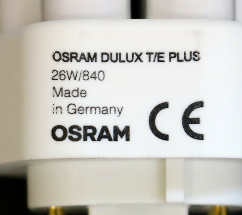 OSRAM 4x Kompakt-Leuchtstofflampe DULUX T/E GX24q-3 26W 1800lm white cool