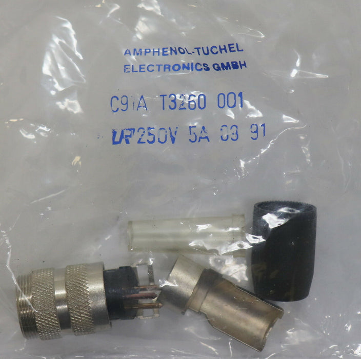 AMPHENOL - TUCHEL 2 Stück Kabelstecker T3260-001 3-polig in OVP