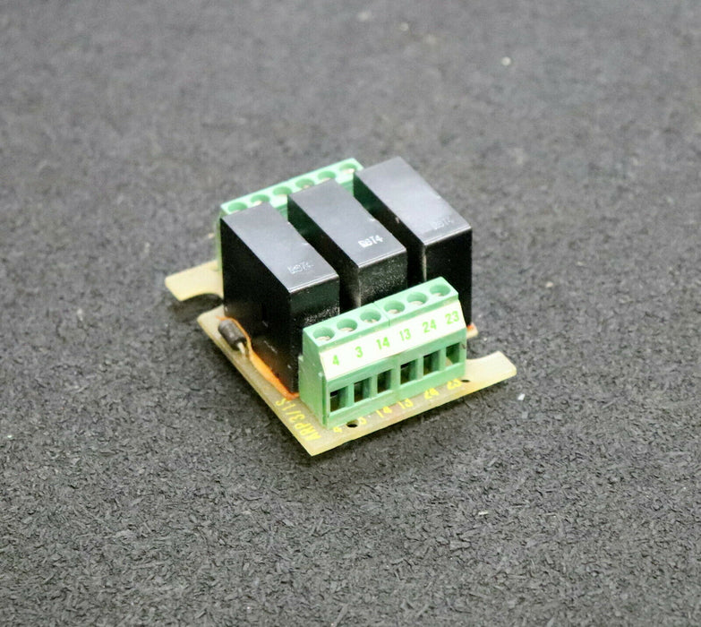 MURR ELEKTRONIK Relaisplatte ARP 3/1 S LED 24V mit 3 Relais RGT4 - gebraucht